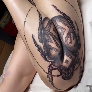 Folding Beetle Tattoo