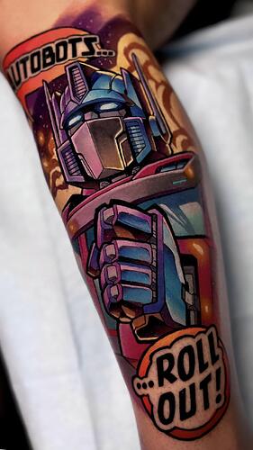 Optimus Prime Tattoo by Jptronwalker in Orlando FL